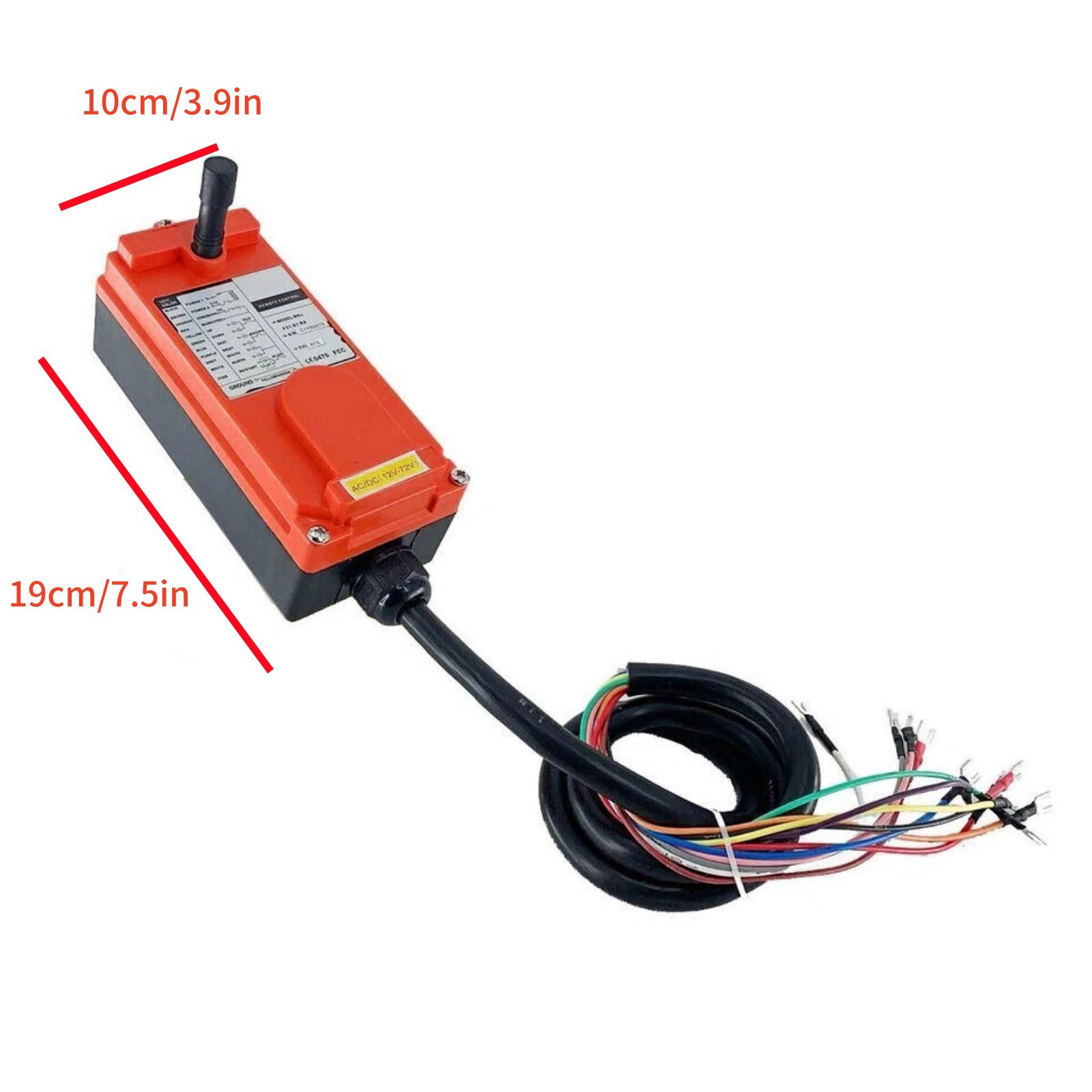 Transmitter&Receiver Hoist Crane Radio Industrial Wireless Remote Control F21E1B