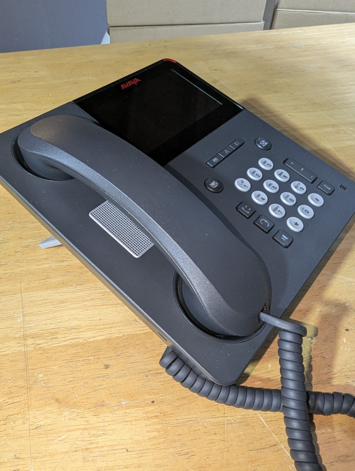 Avaya Touchscreen Office IP Phone Handset & Base VoIP 9641GS Business Desk Phone