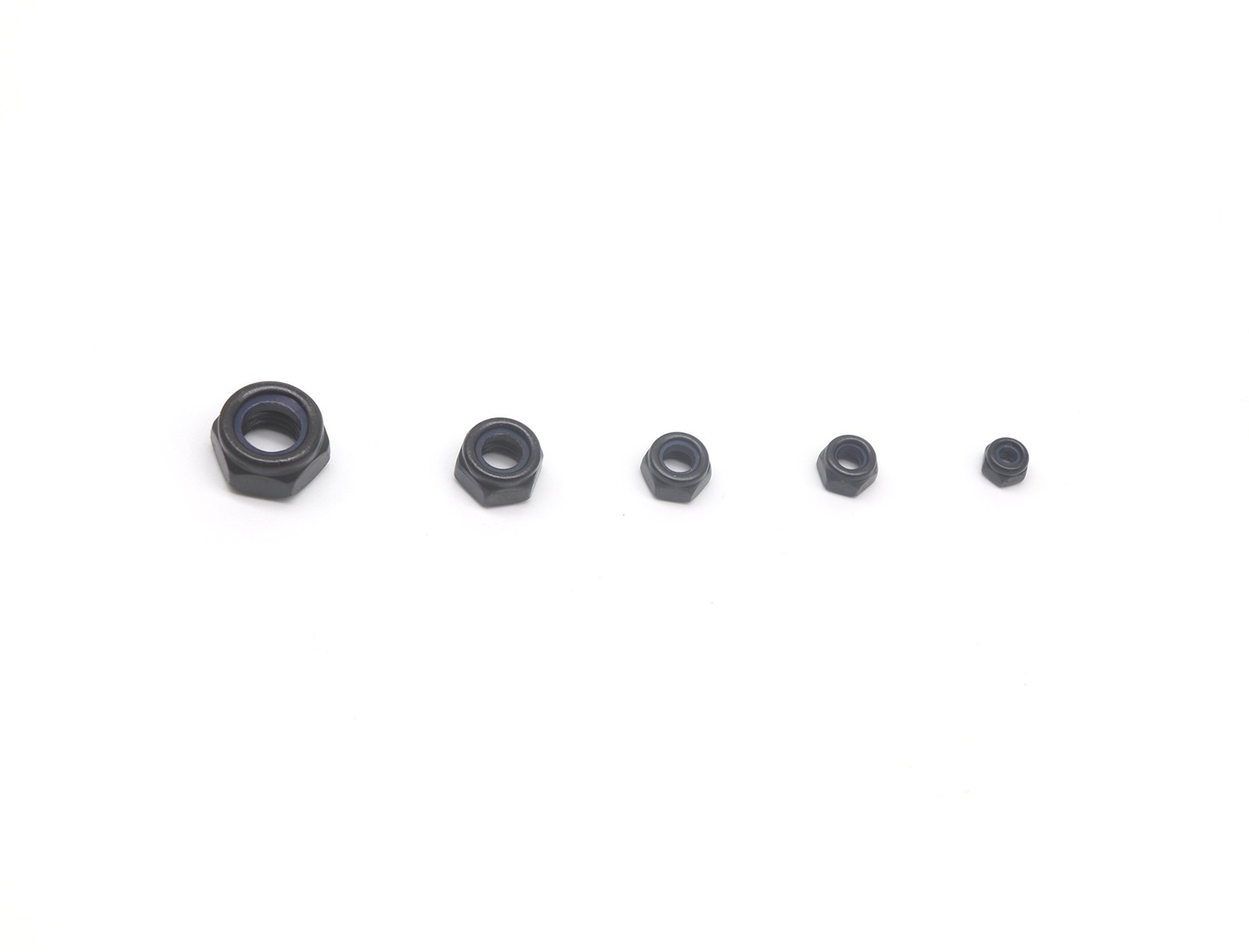 binifiMux 130Pcs Black Nylon Inserted Hex Self Locking Nuts Assortment Kit,M3…
