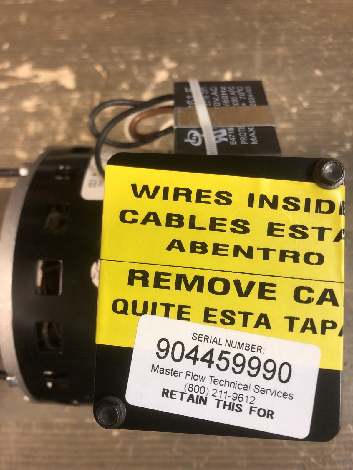 Master Flow Replacement Motor For 30” Belt Drive Whole House Fan 30BD *READ