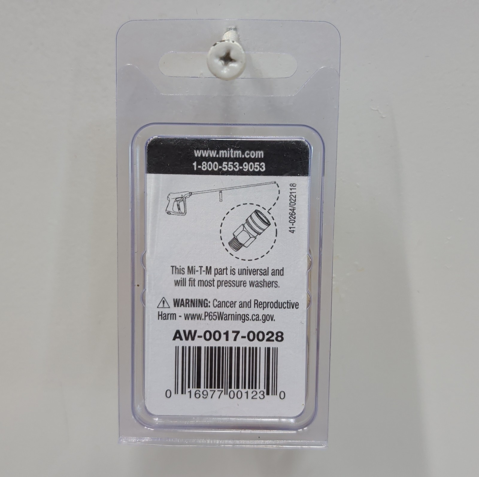 Mi‑T‑M AW‑0017‑0028 Quick Connect Adapter 1/4″ Socket x 1/4″ MNP New