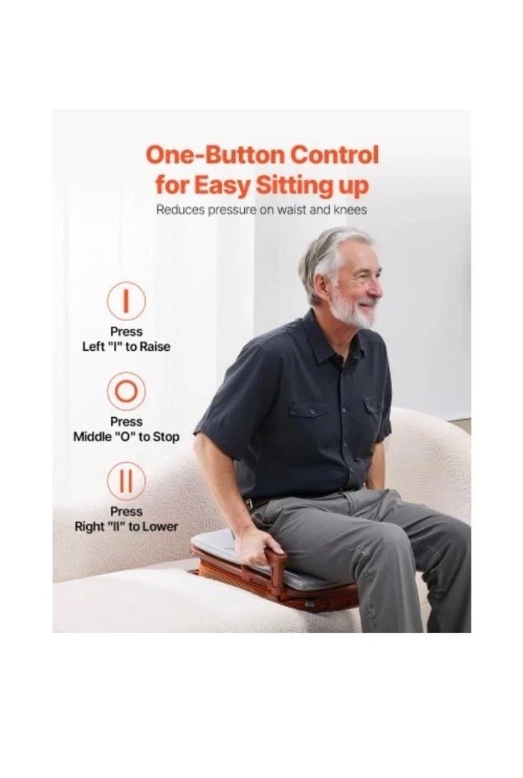VEVOR Electric Seat Assist Lifting Cushion, 200lb Capacity, up to 34° Chair Lift