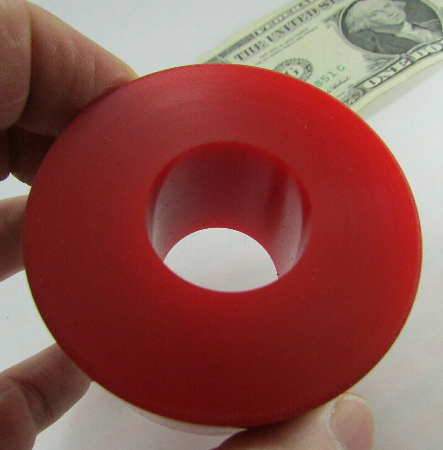 Red Resilient Urethane Bushings Shock Mounts Pucks 2.277″ OD x .956″ ID x 1.249″