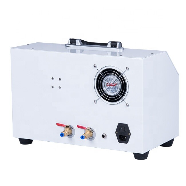 Greeloy Mobile Veterinary Dental Unit Cart + Silent Oil Free Air Compressor 4H