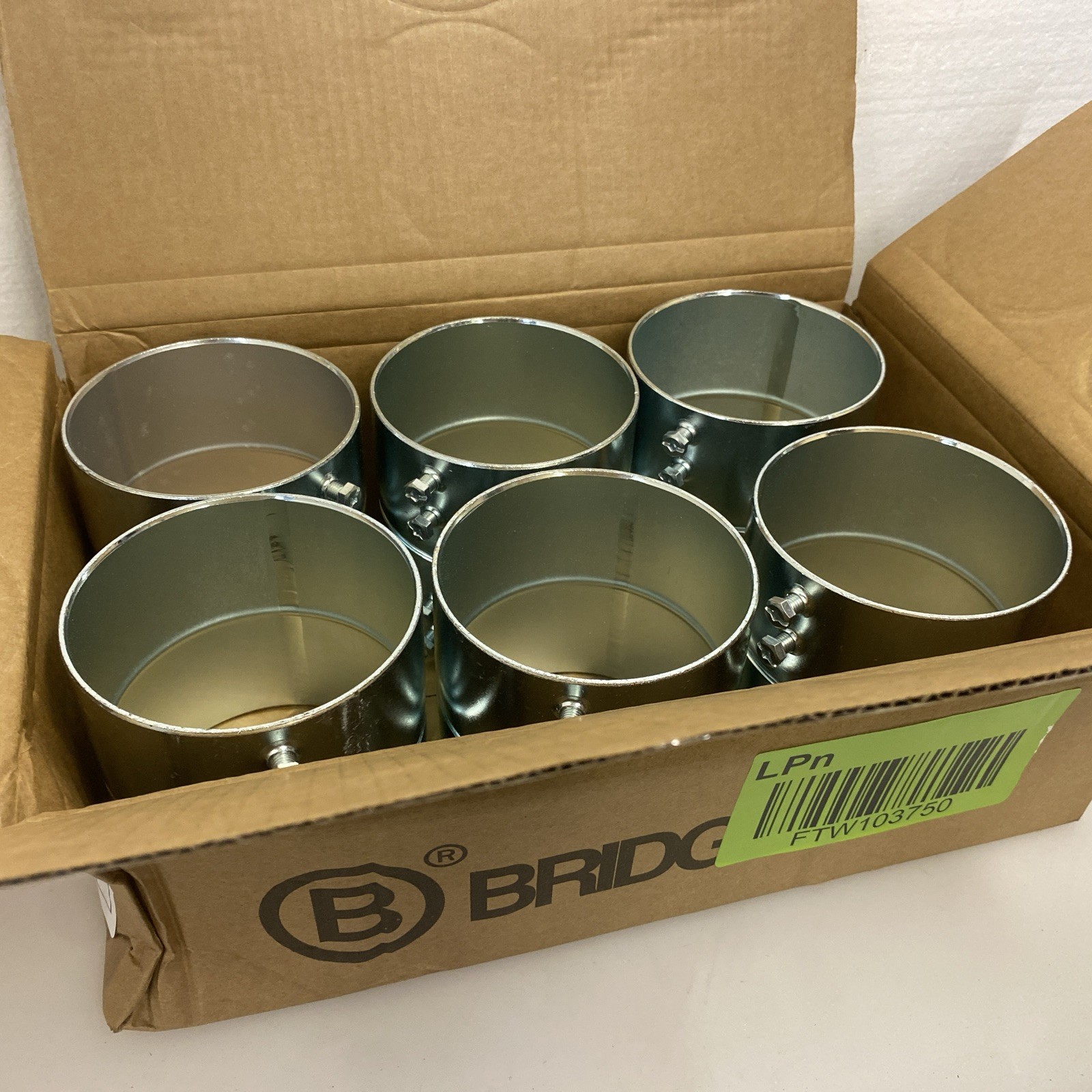 (6) Bridgeport 4″ Set Screw Coupling EMT IMC Rigid Conduit