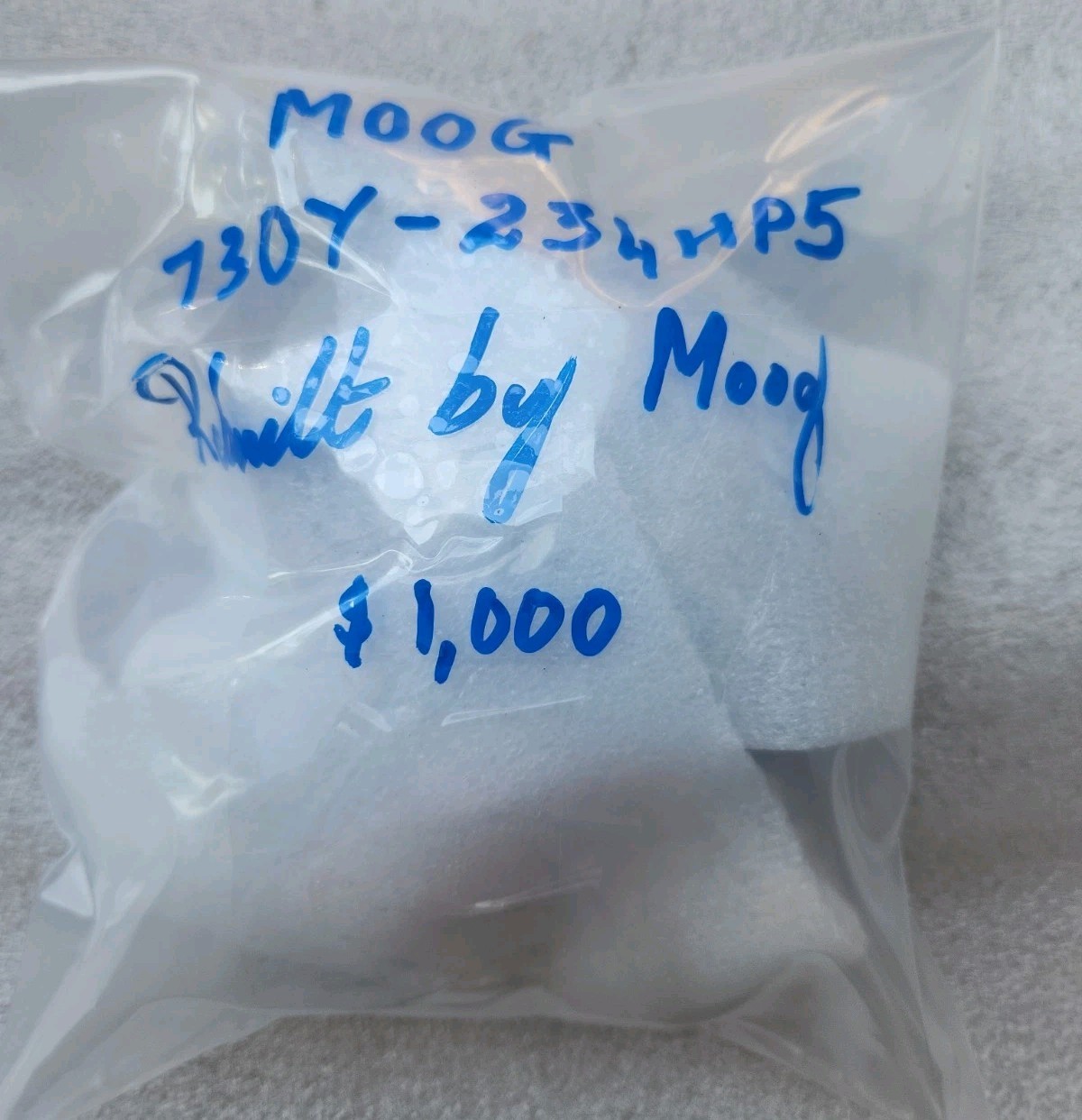 MOOG 730Y-234HP5 SERVO VALVE, REBUILT, 1 PC
