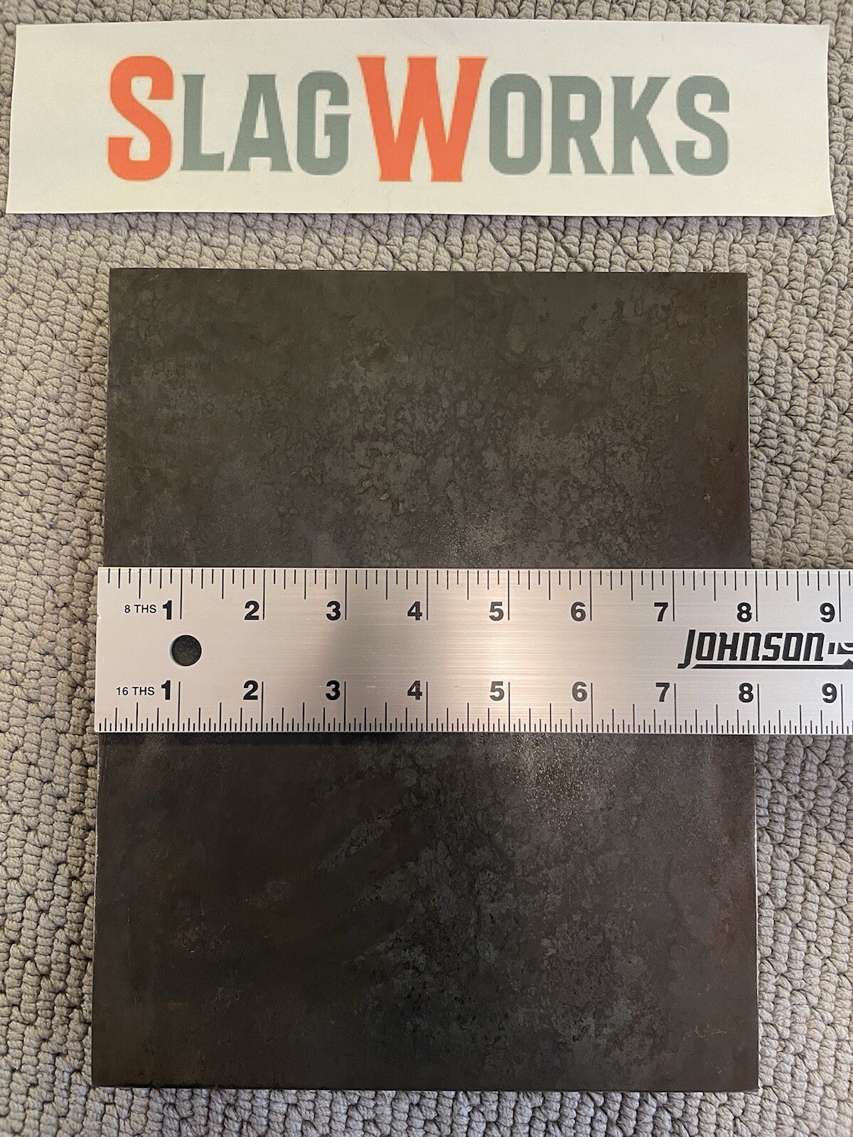 1/4x8x9 inch steel plate 8”x9” A36 Hot Roll Flat .25″ Thick