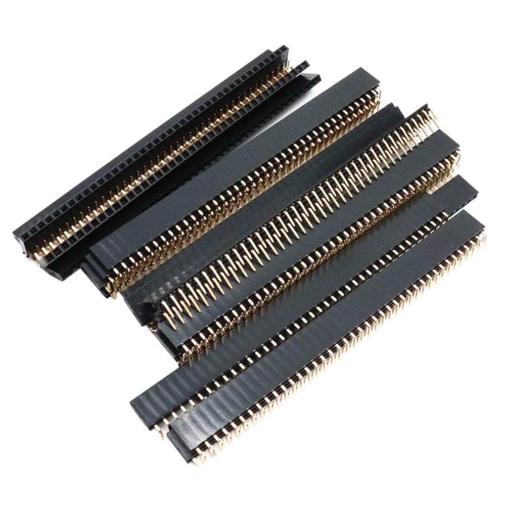 Female Pcb Header Right Angle 40 Pin 2.54mm Pitch Connector Pack Of 20pcs