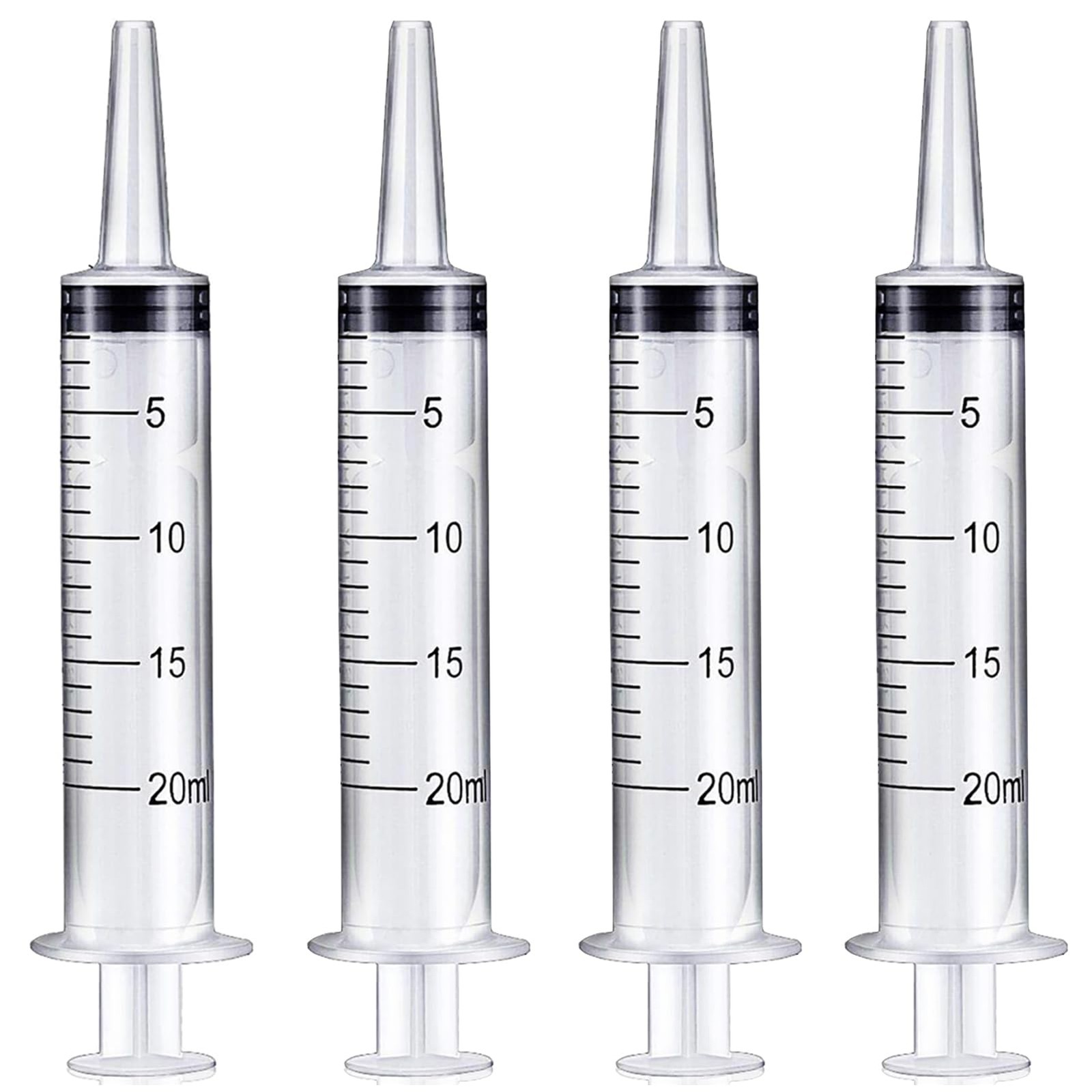 20ml Plastic Syringe Without Needle for Liquid – Measuring 20ml, transparent