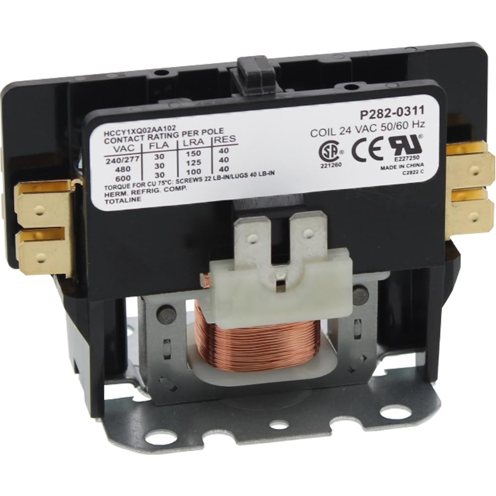 CARRIER HN51KC024 (Alternate for 3100-15Q228), 1 Pole, 24 VAC Coil, 30 AMPS, …