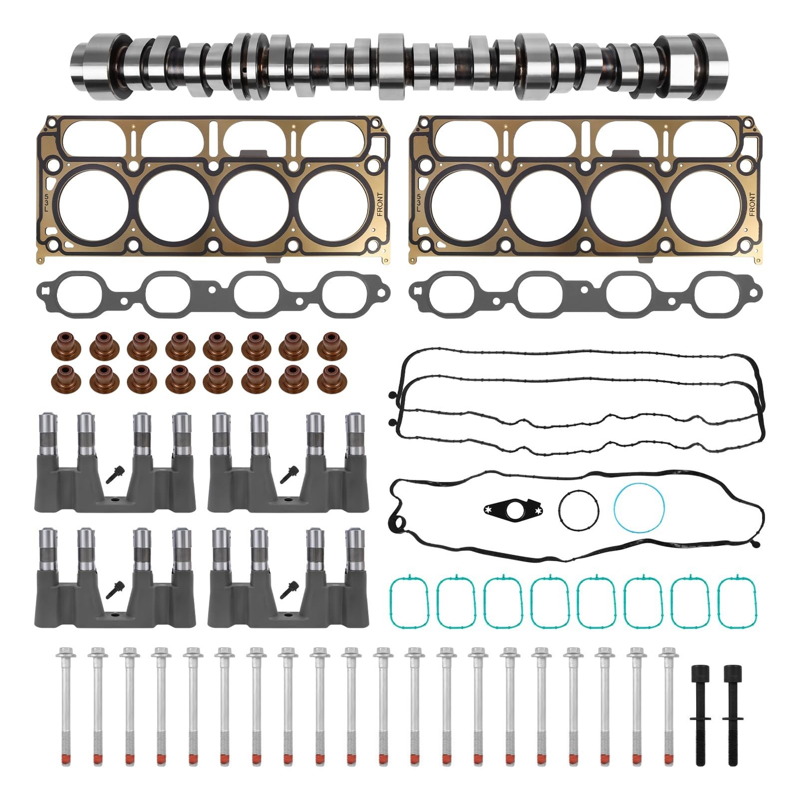 NON AFM/DOD Kit w/Camshaft, LS7 Lifter, Head Gasket Set & Bolts Fit for 2014-…