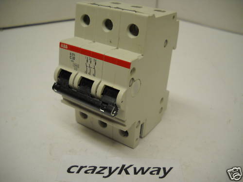 ABB S273 C32 CIRCUIT BREAKER 3-POLE 32A 230/400VAC NEW CONDITION