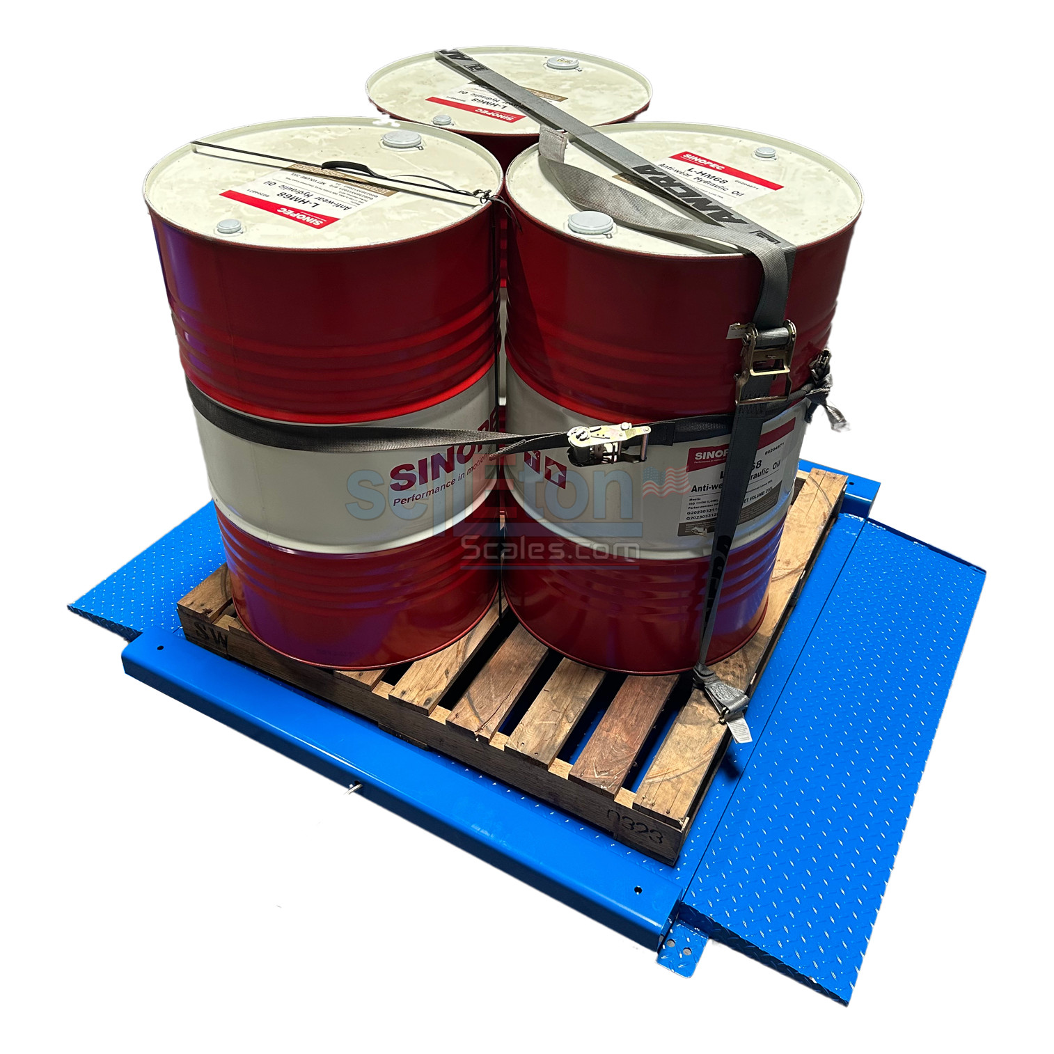 NTEP Low Profile Drum Scale 3′ x 3′ (36′ x 36′) Platforms for Barrel Weighing