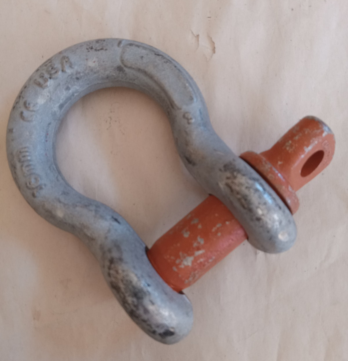 Columbus McKinnon M651G – Shackle- Screw Pin -Galvanized -Size 5/8″ WLL 4.5 ton