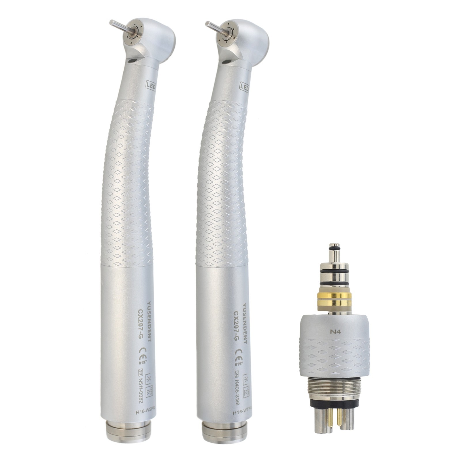 COXO Dental Handpiece High Speed Fiber Optic LED CX207-G KaVo NSK WH Coupling