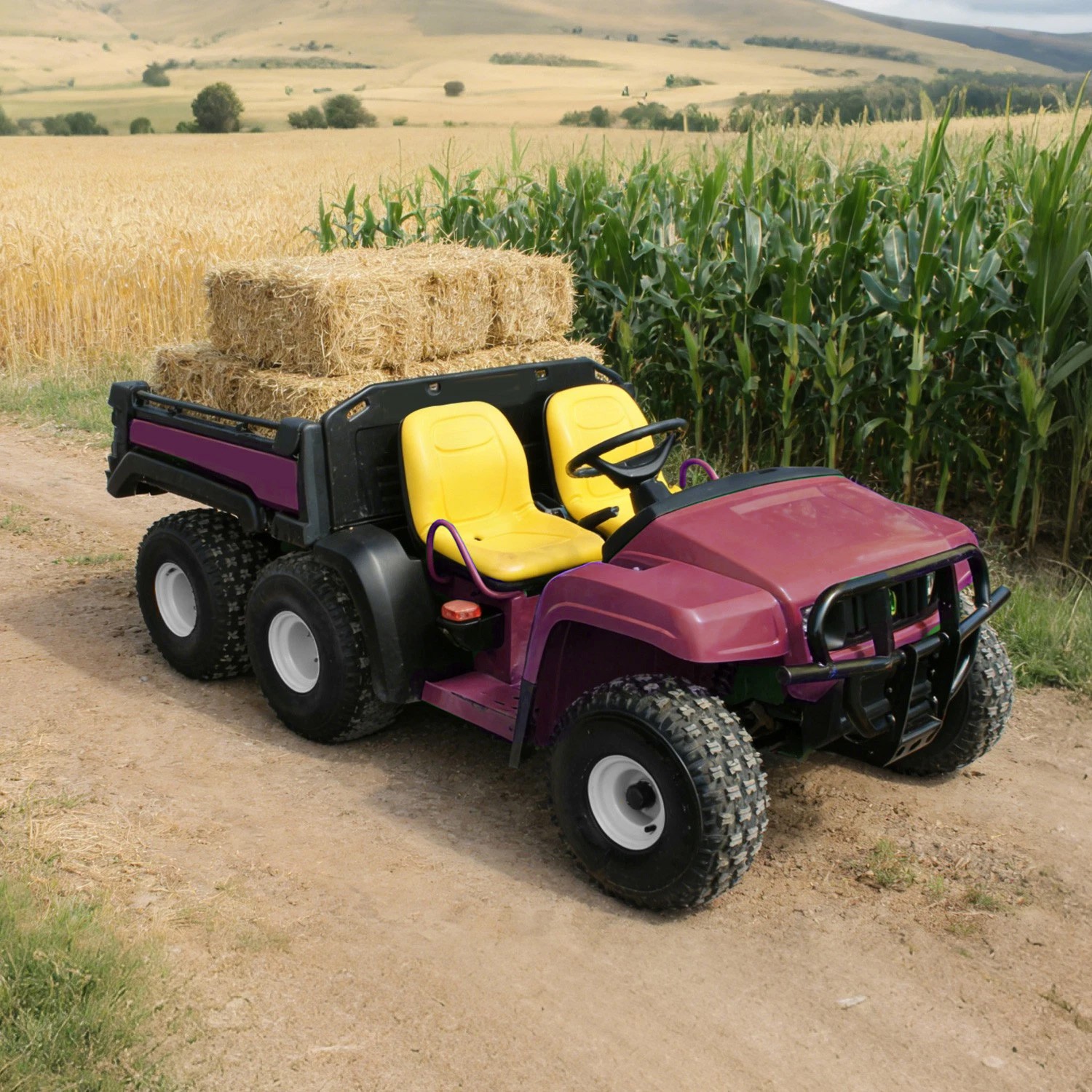 Yellow 2 Seats For John Deere Gator XUV 620i XUV 850D 4X2 HPX 4X4 HPX Gator