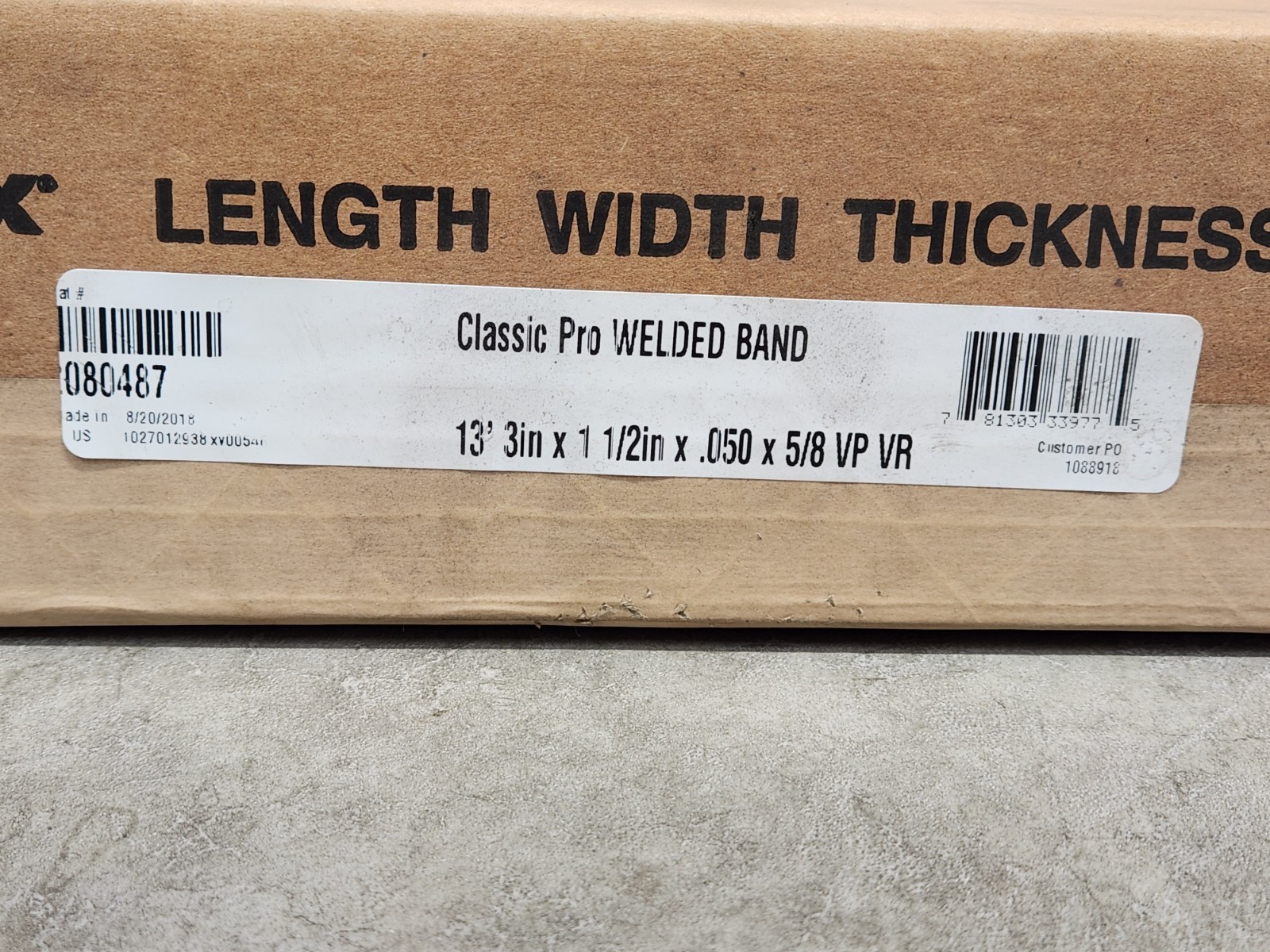 Lenox Classic Pro Bi-Metal Band Saw Blade 13′ 3in x 1-1/2in x .050 x 5/8 VP VR