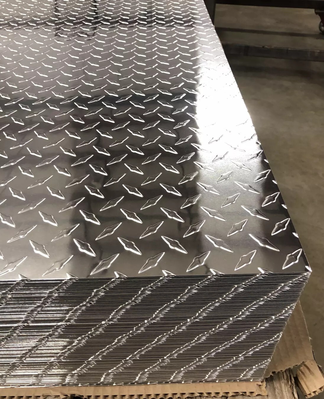 48″ x 96″ Aluminum Diamond Plate .04″ (1/25″)Thick Sheet Trailer, RV, Garages