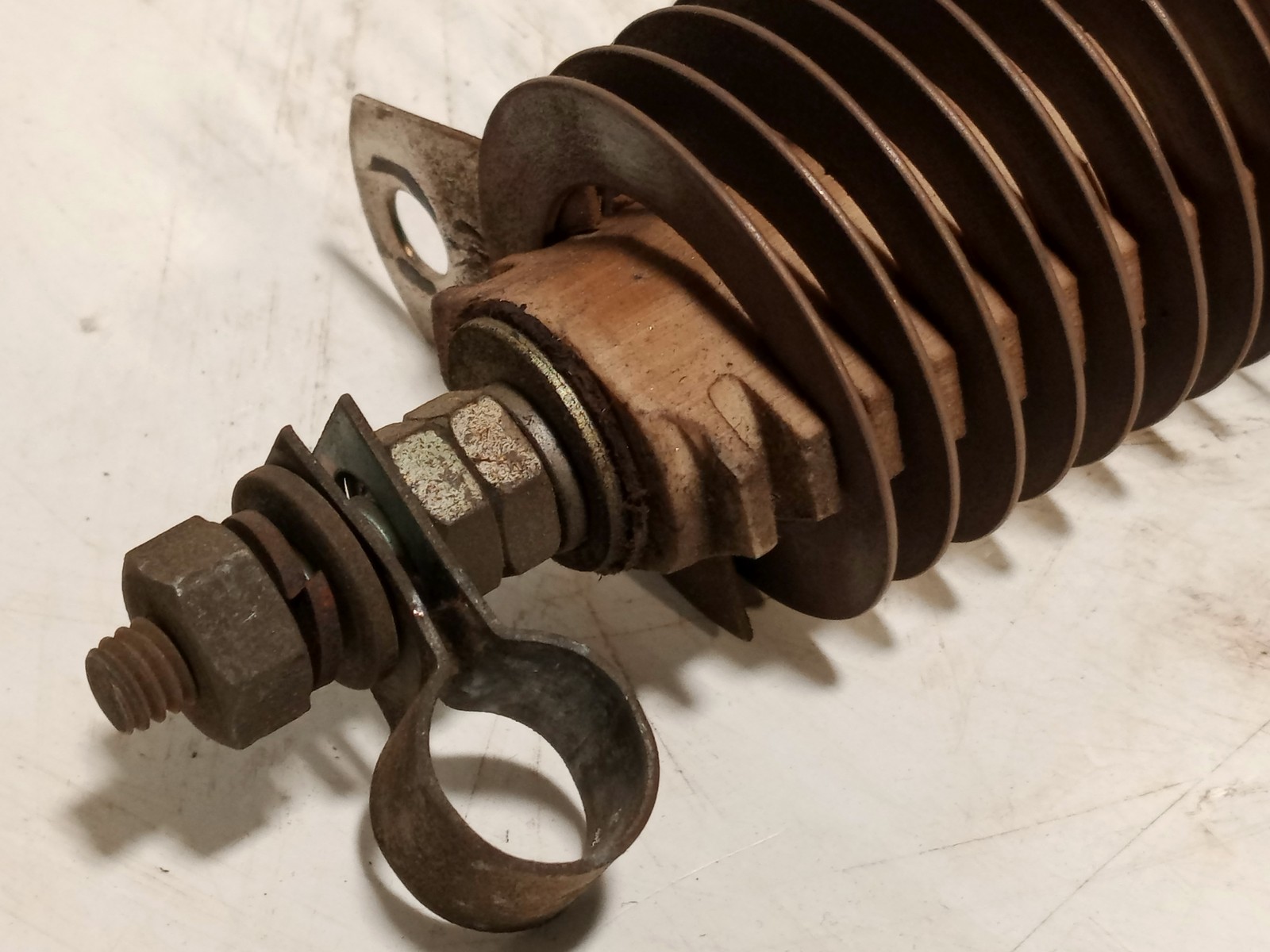 Ohmite PFE5K1R00 1 Ohm Power Resistor Rheostat Assembly as shown
