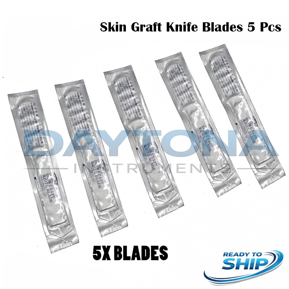 5pcs Skin Graft Knife Blade Dermatome HUMBY & WATSON Surgical Instruments
