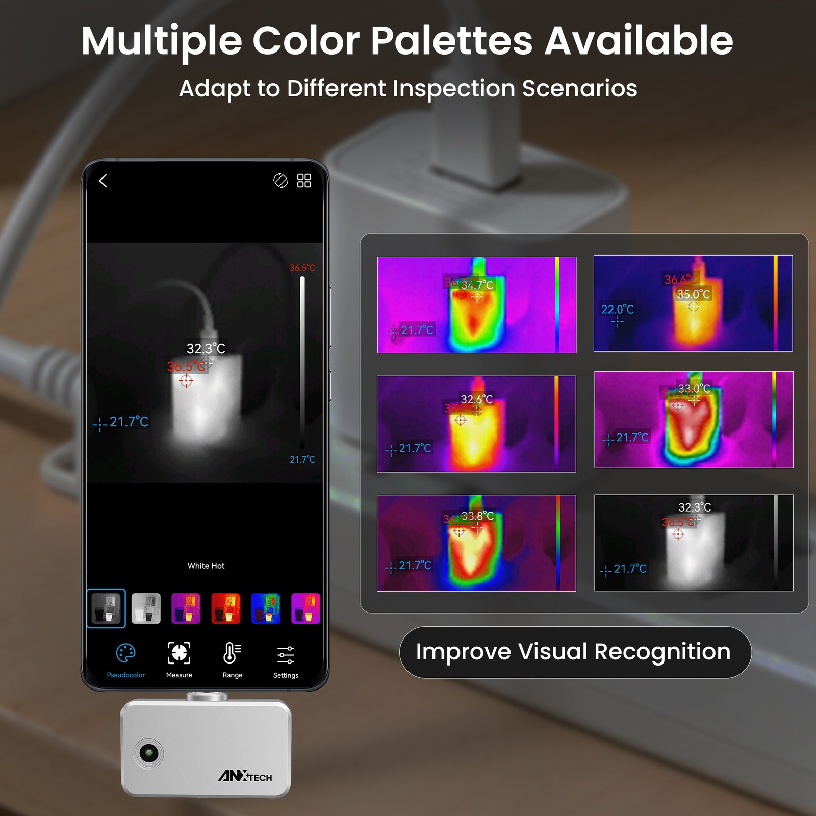 ANXTECH Infrared Thermal Imaging Camera for Android TISR Resolution 240*240