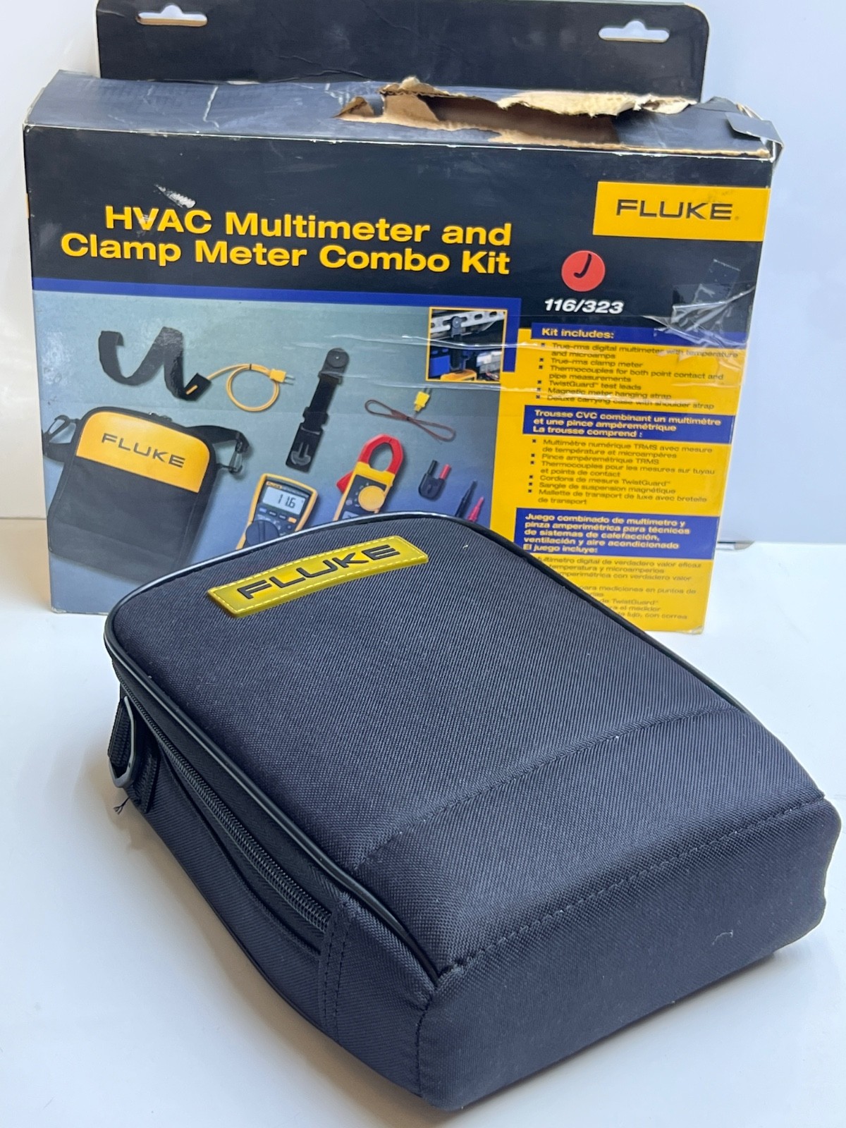 Fluke 116/323 HVAC Multimeter & Clamp Meter Combo Kit