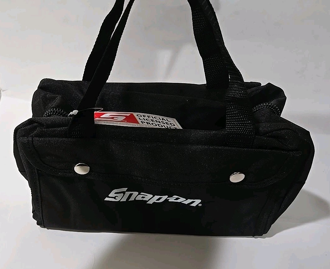 Snap On tools MINI bag tote carry tools 5 Inner & 4 Outer Pockets 11 Inches NEW!