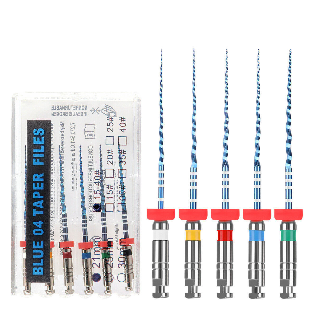 Dental Niti Rotary Files Endodontic V Blue Engine Use Root Canal Files 21/25mm
