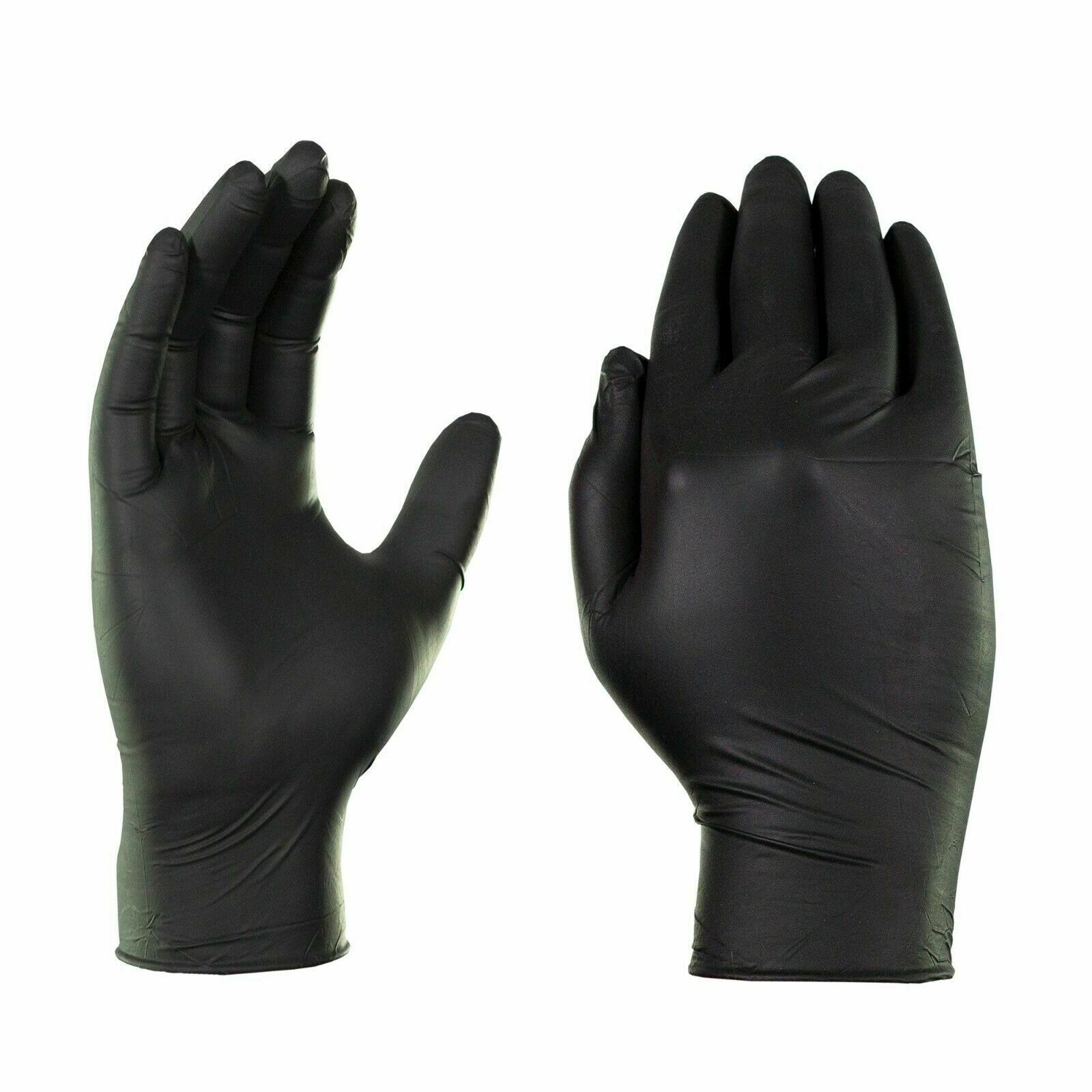 1st Choice Black Nitrile Disposable Exam/Medical Gloves 3 Mil, Latex-Free, 100