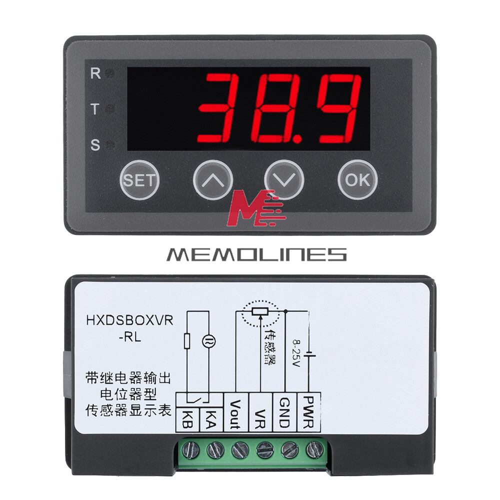 DC8-25V 40/50mA 0.56″ 4-digit Tube Potentiometer Sensor Digital Display Meter