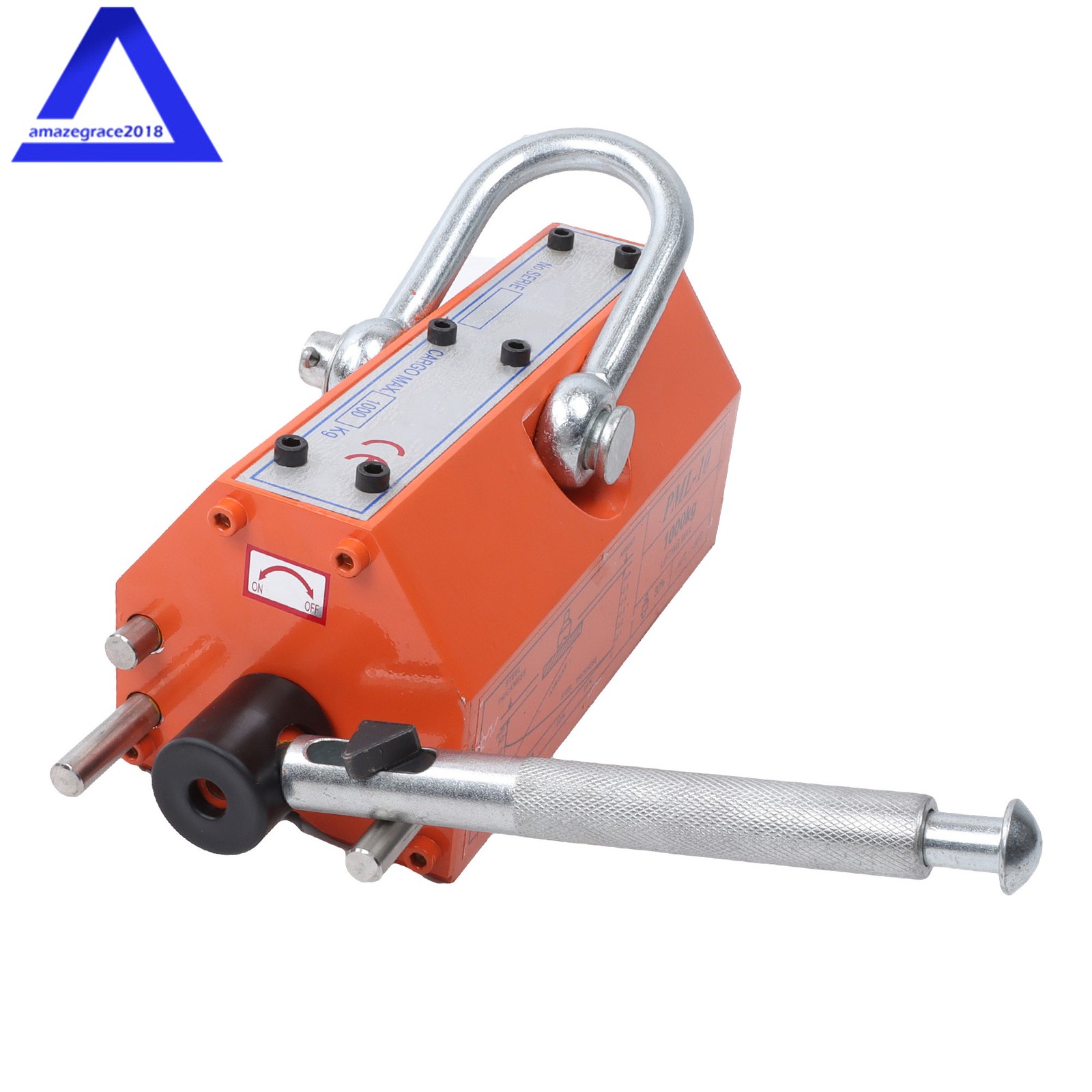 Magnetic Lifter Lifting Magnet 2200lbs/1000kg 2 Safety Factor Neodymium Hoist
