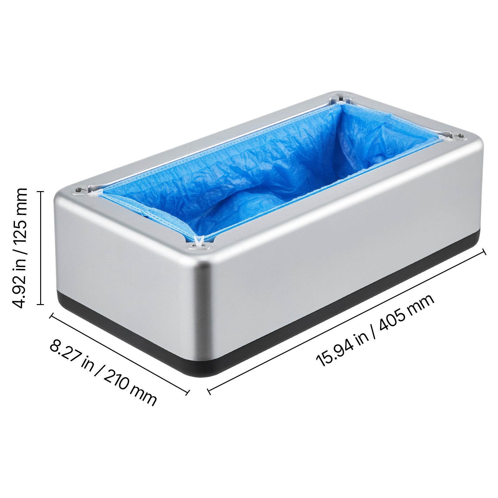 Shoe Cover Dispenser Fits Up to US 11 with 100 Disposable Plastic Covers