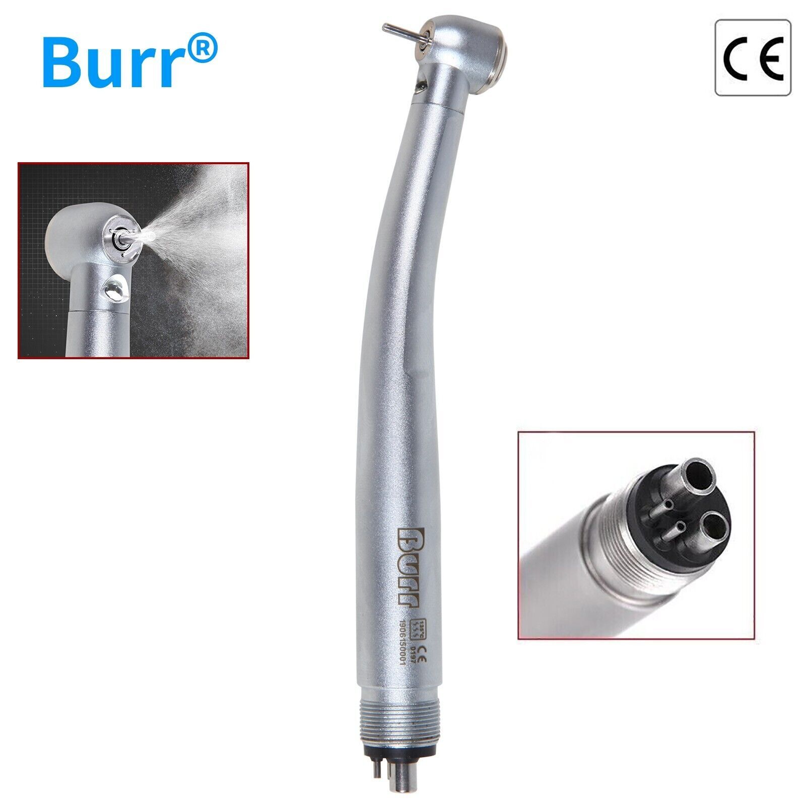 Dental 4 Hole LED E-generator Fiber Optic High Speed Handpieces NSK Style CE