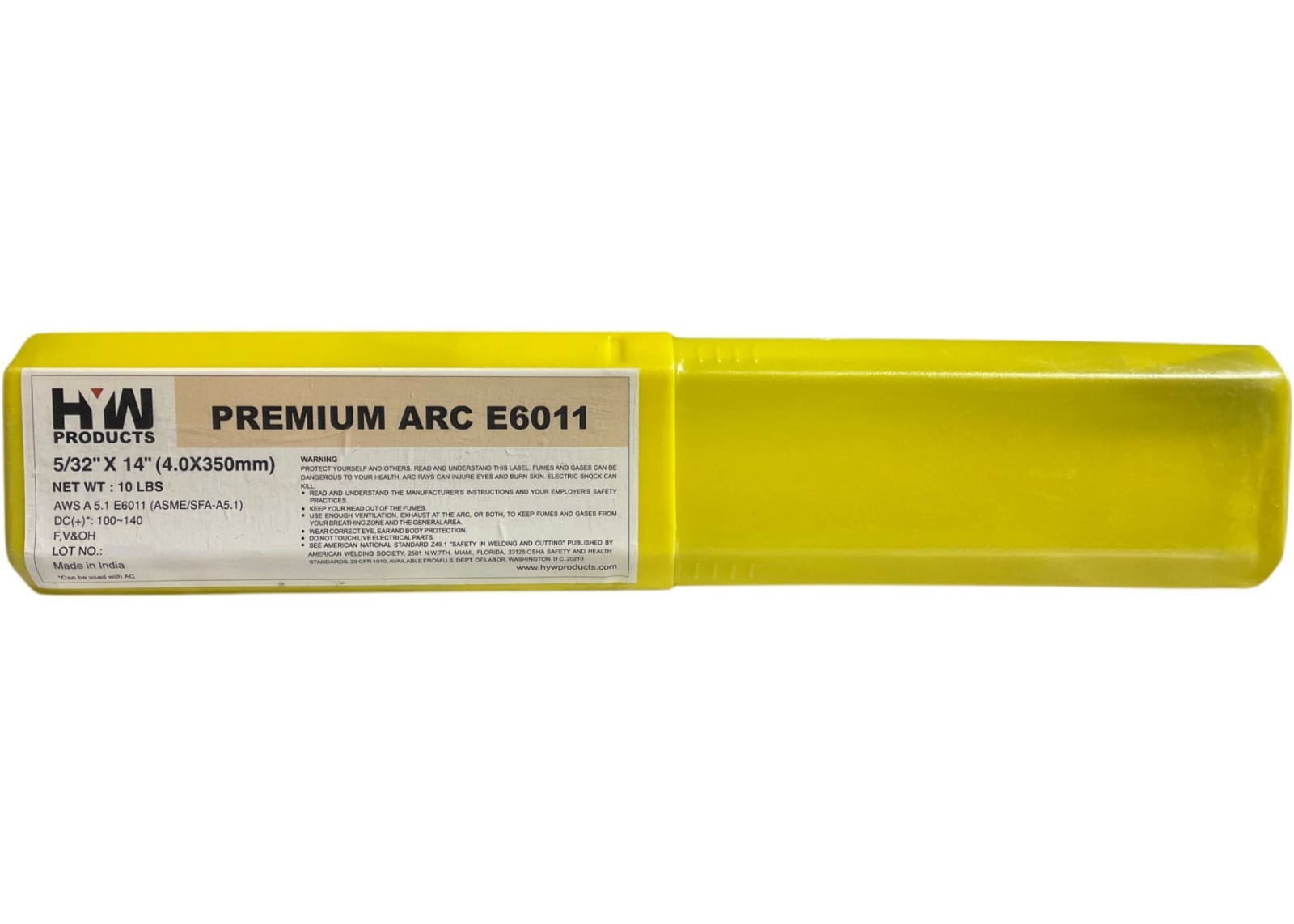 E6011 5/32″ Premium Arc Welding Rods Carbon Steel Electrode 60 lb (10 lb x 6-pk)