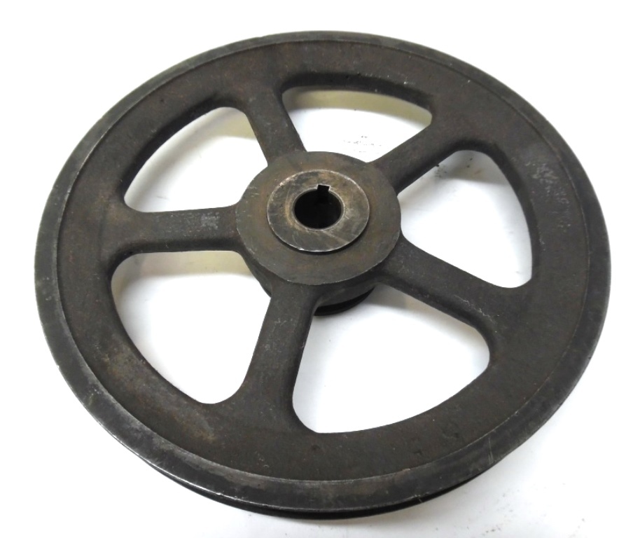 UNKNOWN BRAND PULLEY, SHEAVE, 1 GROOVE, 8 3/4″ OAD, 2 1/4″ OAD BUSHING, 3/4″ ID