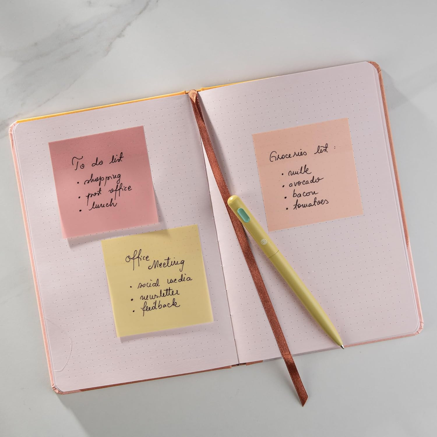 Hardcover Dotted Journal Notebook, Medium A5 (5.8 X 8.3 Inches), 192 Pages, Thic