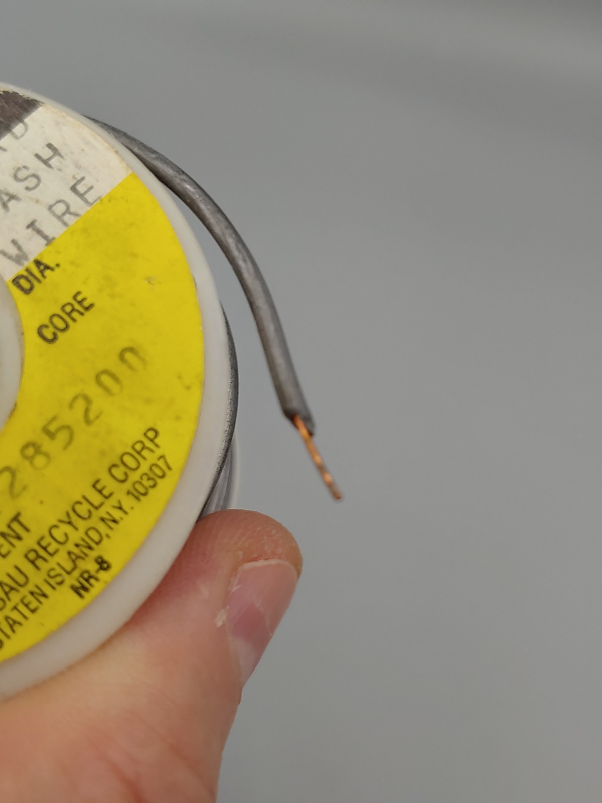 Lead Lashing Wire Solder Nassau Smelting and Refining Co. .5 DIA 1.7 Lbs Vintage