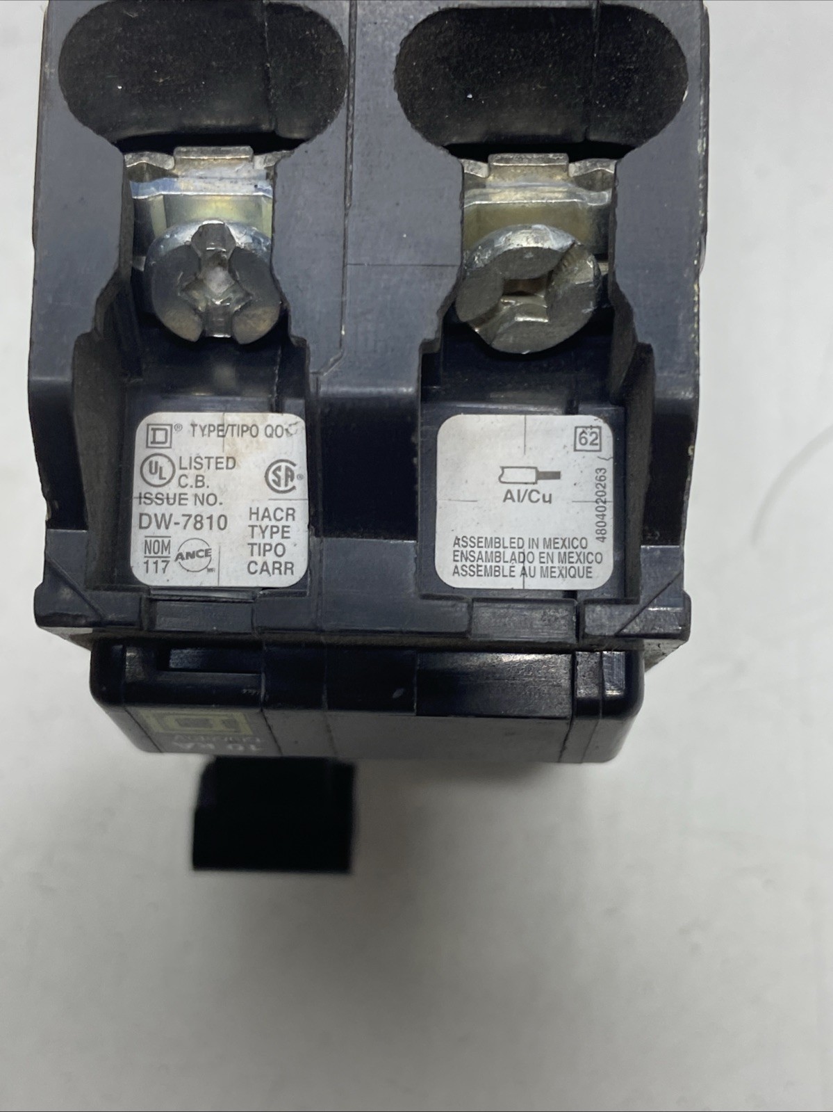SQUARE D QO230 2-Pole 30-Amp 120/240V Circuit Breaker.