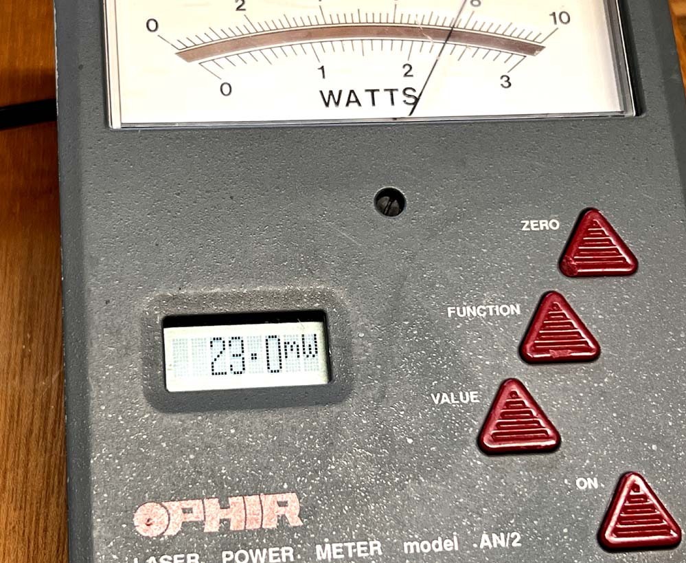 JDSU 1144P polarized Hene Helium Neon Laser 23mw w/ lab style M.G. power supply