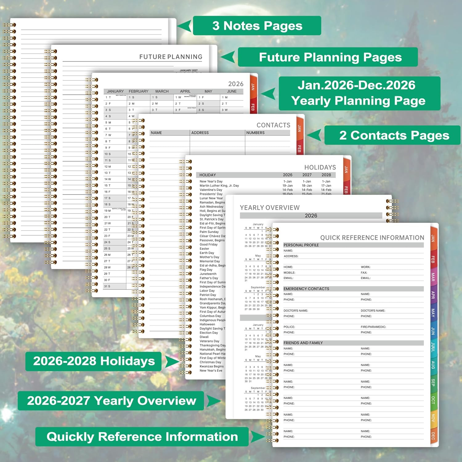 2026 Appointment Book/Planner – Appointment Book 2026, Jan.2026 – Dec.2026, 9″ x