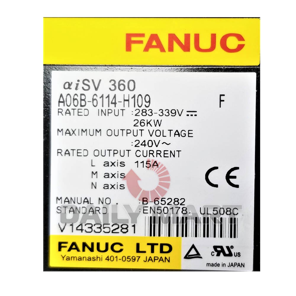 New In Box FANUC A06B6114H109 Servo Amplifier Module