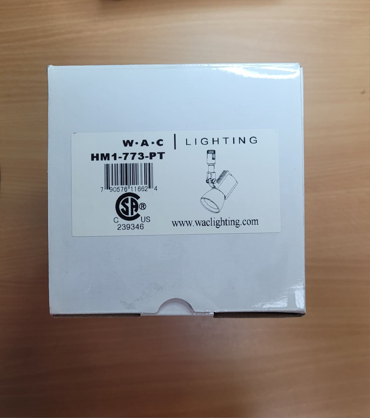 WAC LIGHTING FLEXRAIL1 LINE VOLTAGE TRACK HEAD HM1-773-PT