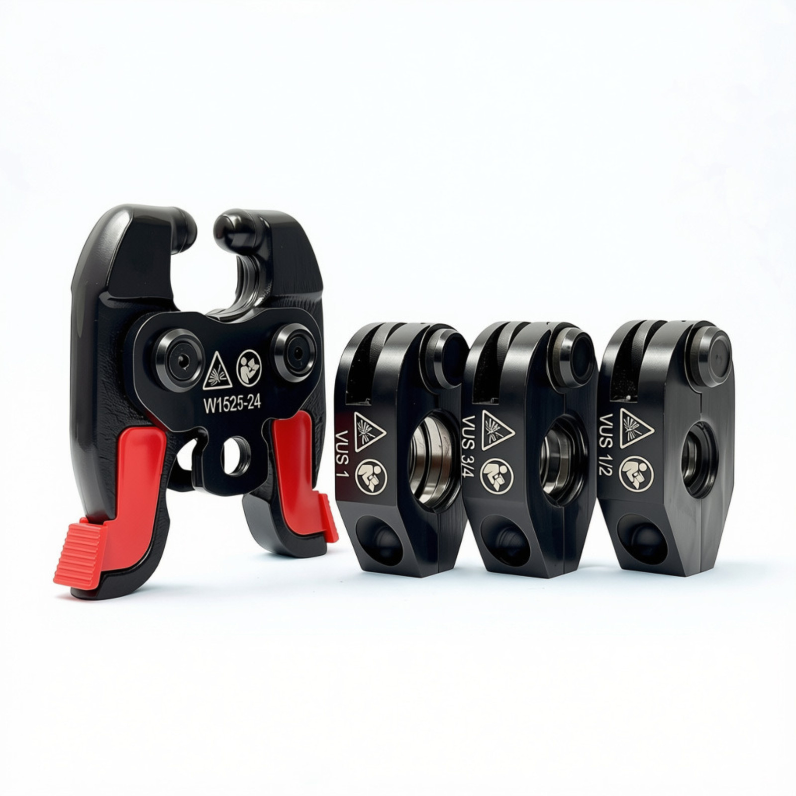 24kN Press Jaw & Ring Kit 1/2″ 3/4″ 1″ Compatible with Milwaukee M12 2473