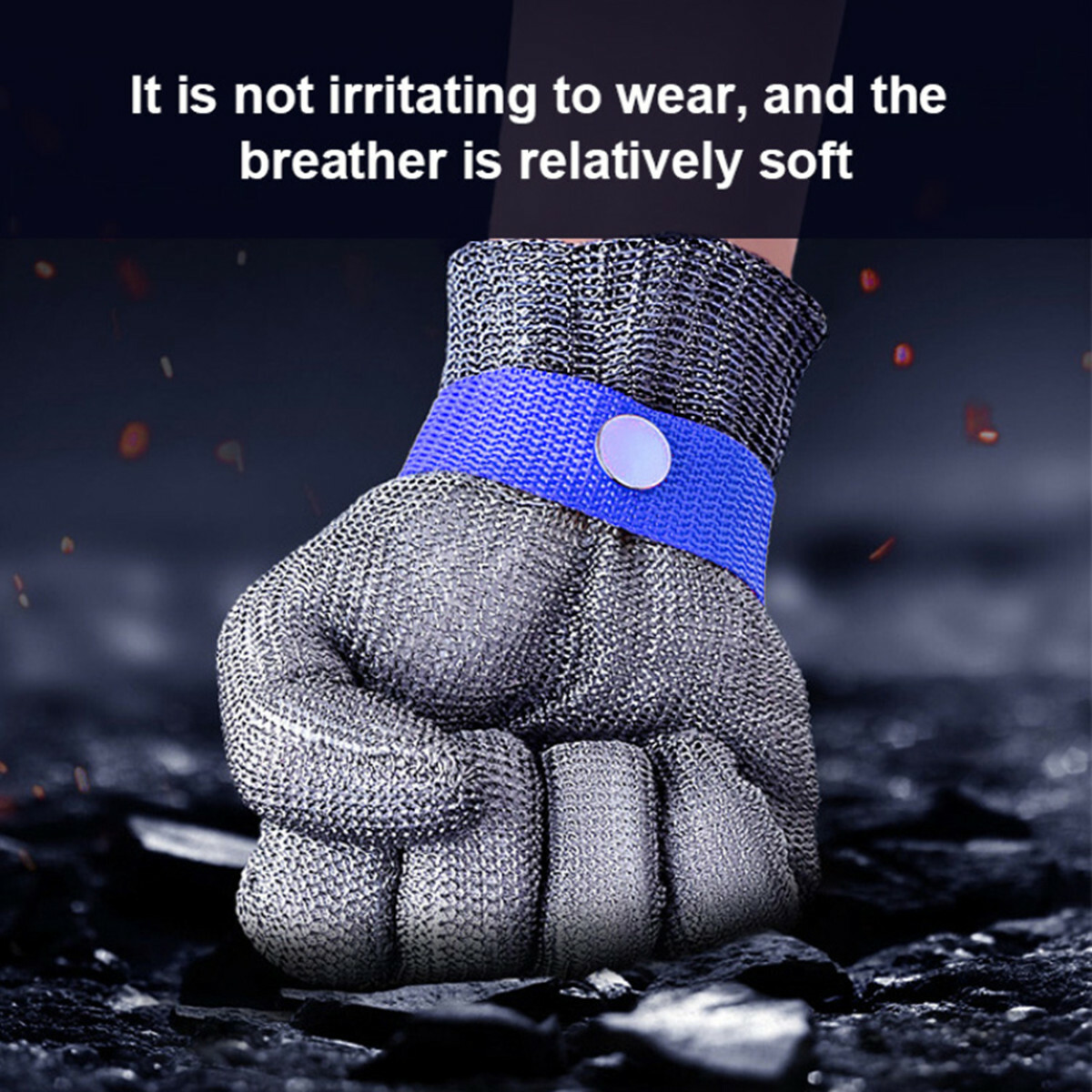 Cut Resistant Glove Stainless Steel Mesh Metal Glove for Kitchen Cooking Cutting