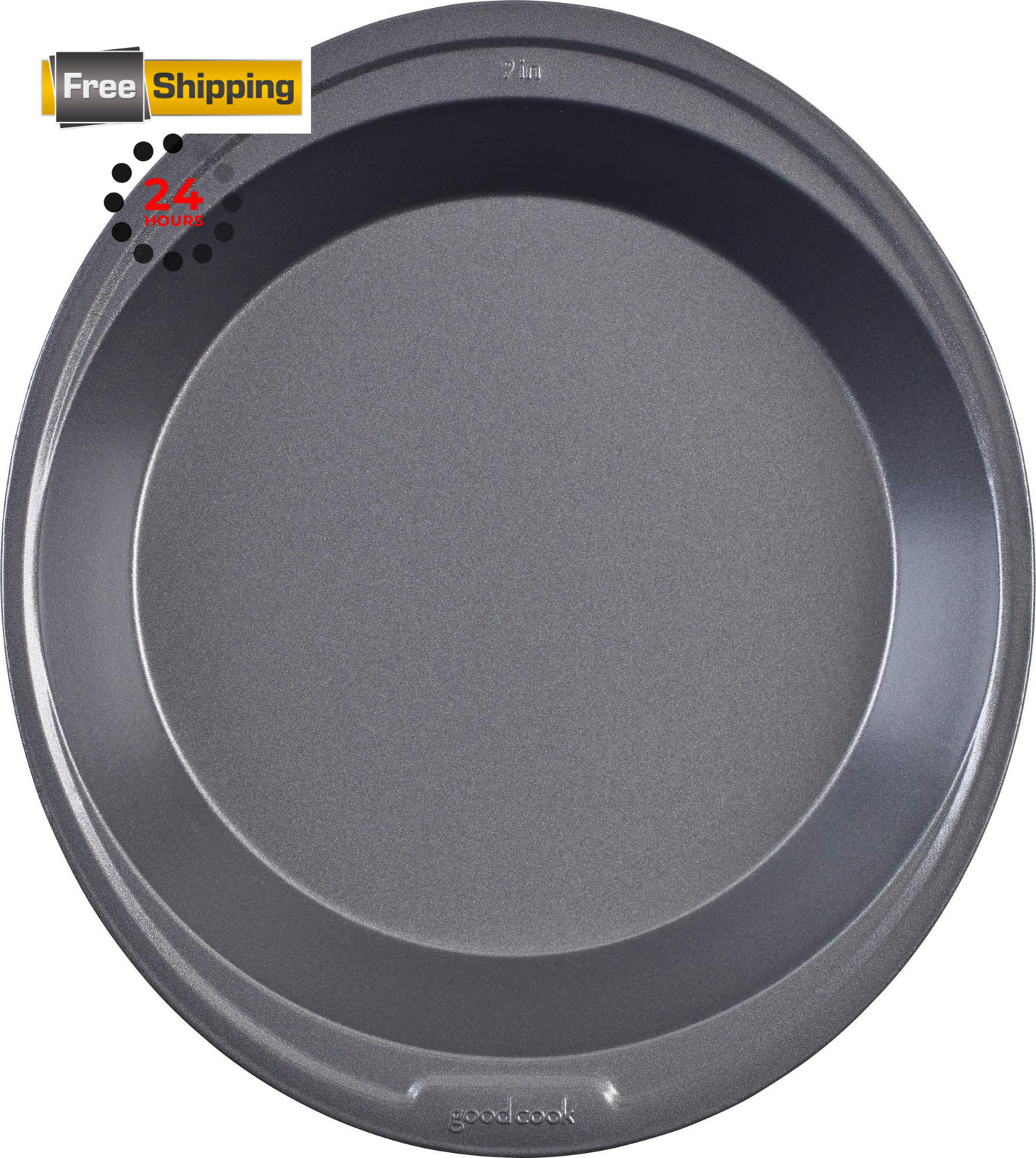 GoodCook Everyday Pie Pan Scratch-Resistant Nonstick Heavy Duty 9-Inch, Gray