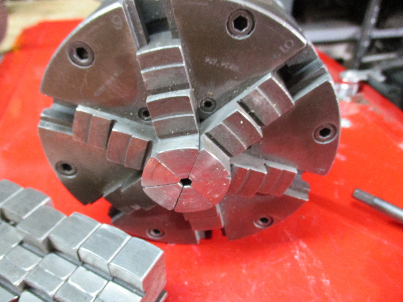 Buck 5″ 6 Jaw Adjust-Tru Lathe Chuck 1-1/2 X 8 tpi Thread