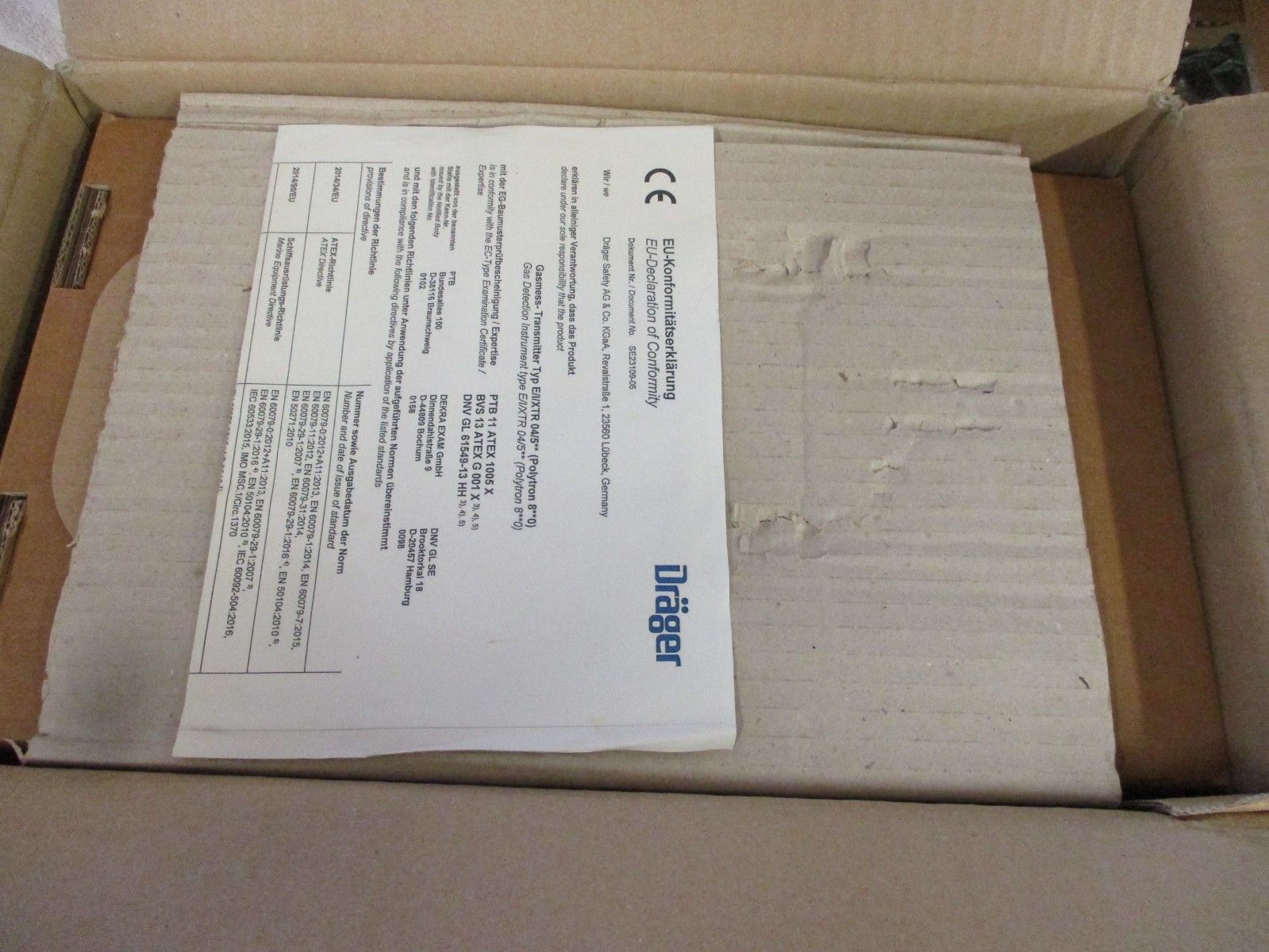 NIB Drager Polytron 8000/8700 Gas Detector PIR 7000 Safety 8344602
