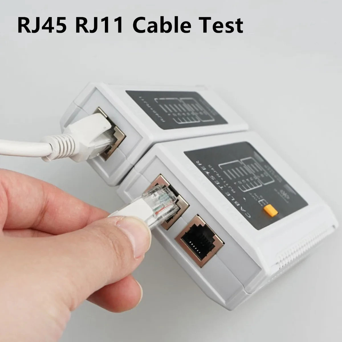 Network Cable Tester Test Tool RJ45 RJ11 RJ12 CAT5 CAT6 UTP USB LAN Wire White