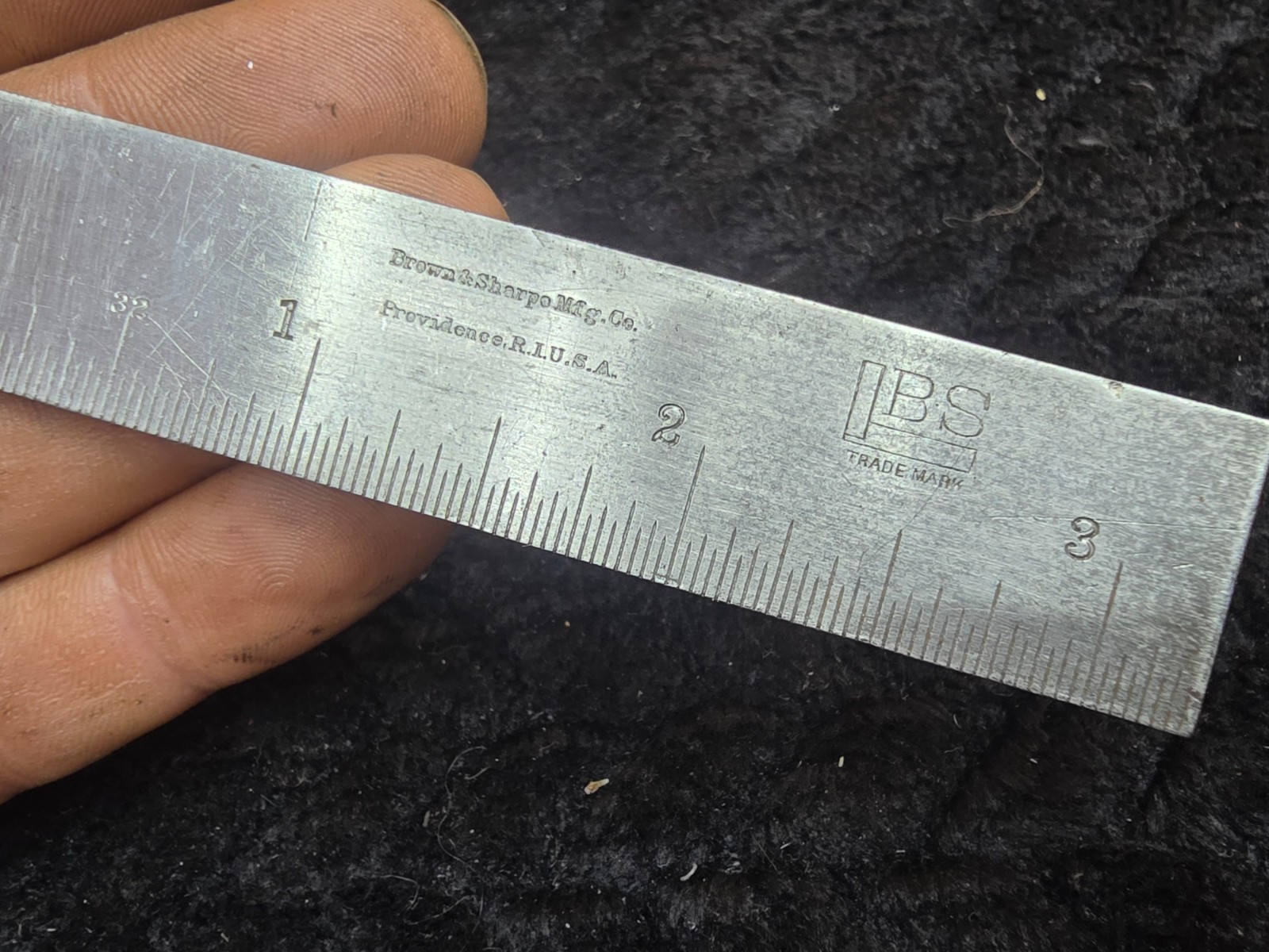 Brown & Sharpe Mfg. Co. No. 547 4x 3 1/4 Inch Thin Steel Square USA.