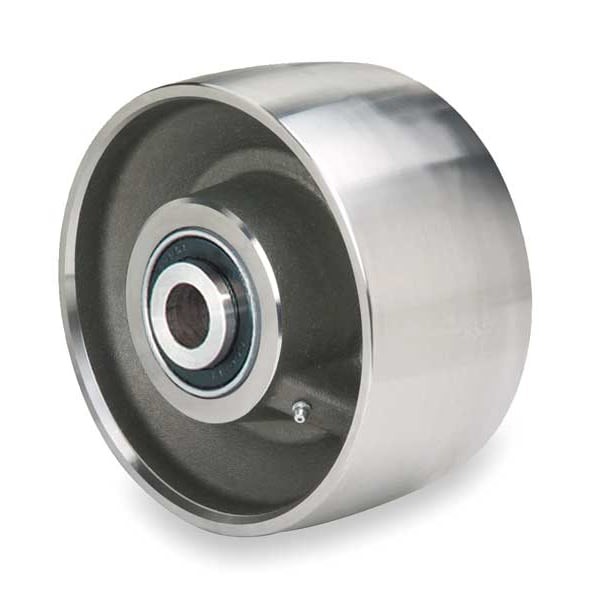 Zoro Select W-630-Fsb-3/4 Caster Wheel, Steel, 6 In., 4000 Lb., Slvr,